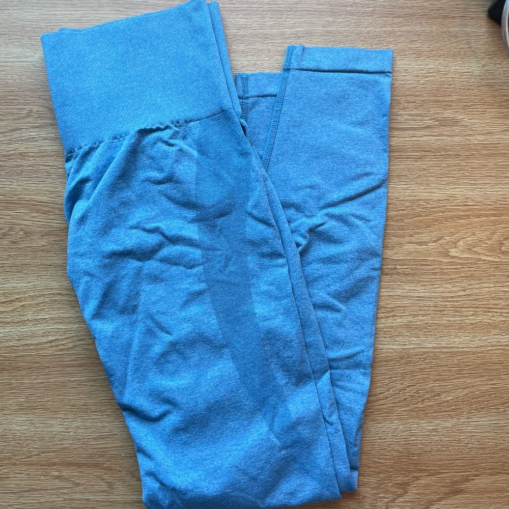 blue NVGTN contour seamless leggings size S